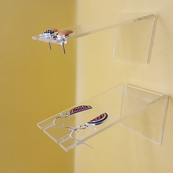 Watermelon & orange earrings - Picture 2 of 2